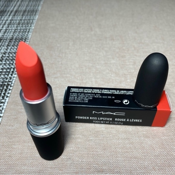 BRAND NEW MAC POWDER KISS LIPSTICK MANDARIN O 908 ❤️❤️❤️ - Picture 6 of 10